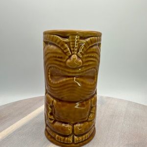 KC Hawaii Tiki Happy God Mug Cup Glass